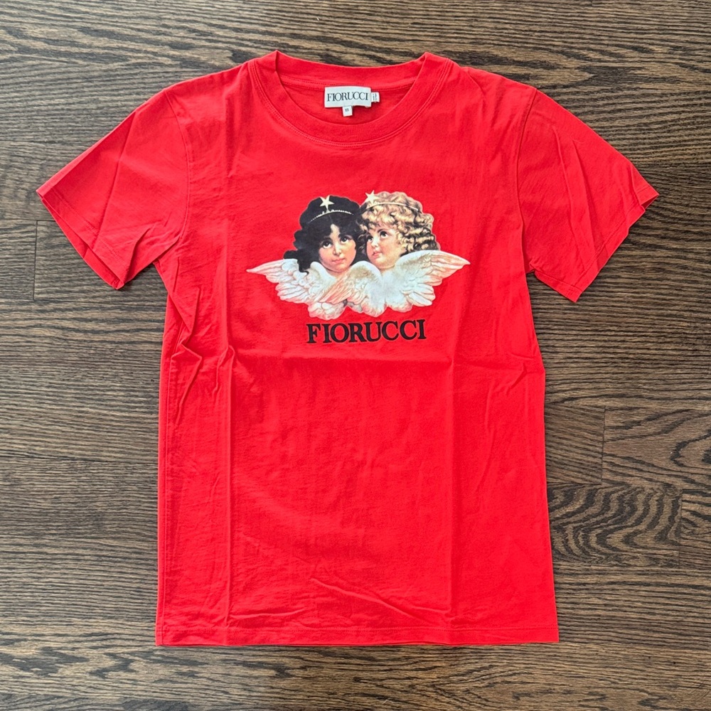 Fiorucci Red Cherub Graphic Tee